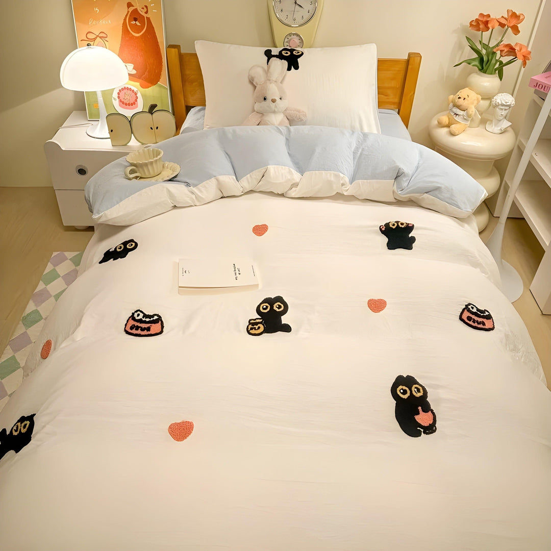 CloudComfort Sengetøy Sett - Komfortabelt og Hudvennlig Lucky Cat Sengetøy | Skanto