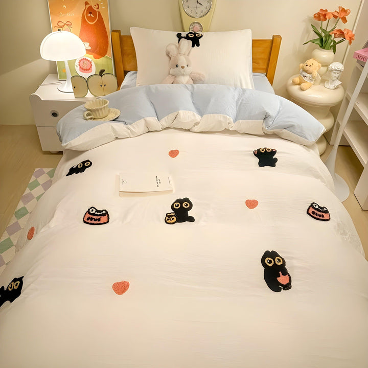 CloudComfort Sengetøy Sett - Komfortabelt og Hudvennlig Lucky Cat Sengetøy | Skanto