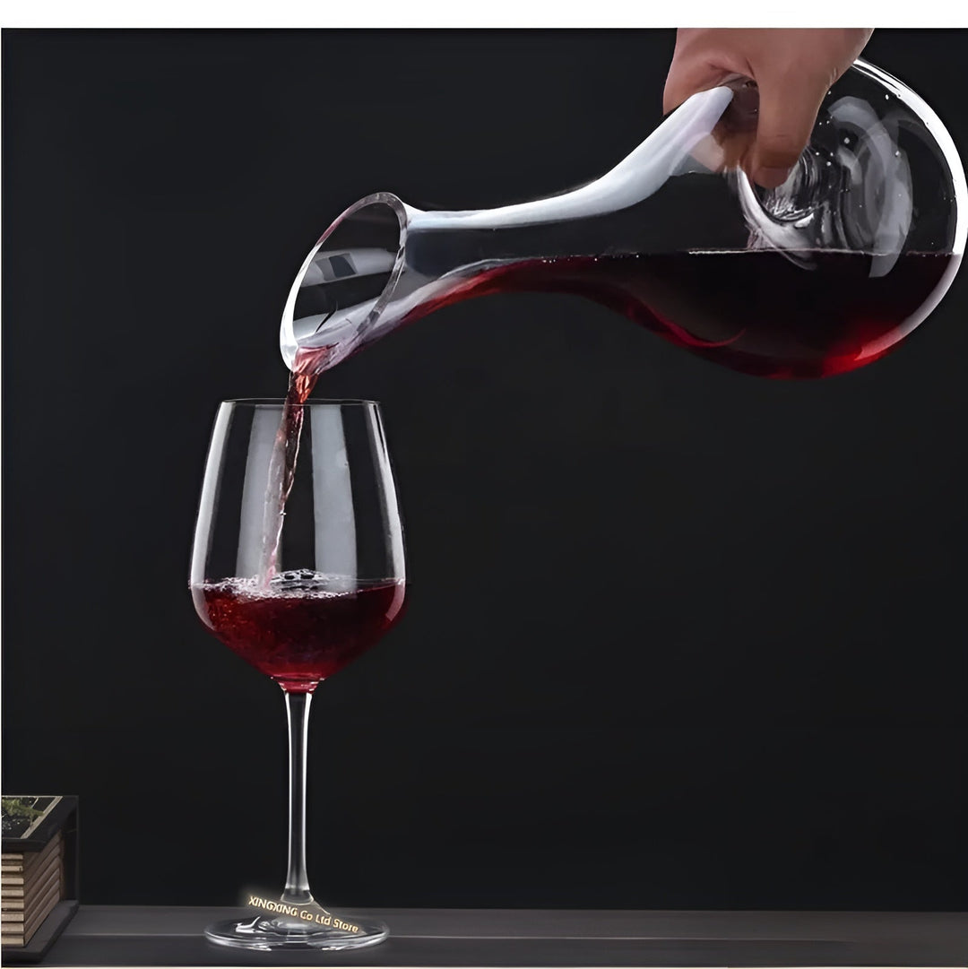 Krystallvinedekanter i snegleform – Skantoyfri for vin eller cognac | Dekorativ for hjemmet & baren | Skanto