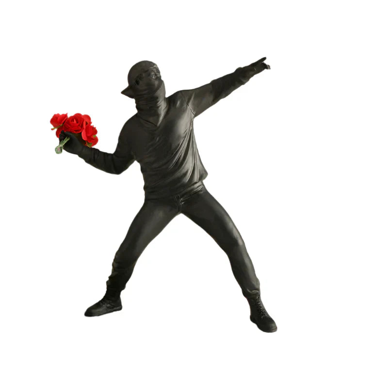 BloomThrower Moderne Flower Thrower Statue Skanto