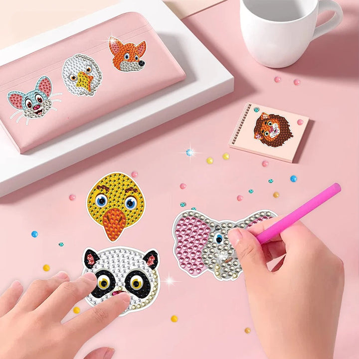 Skanto | Kreativ Diamant Mosaikk Klistremerke Sett - Tenn Barnets Fantasi