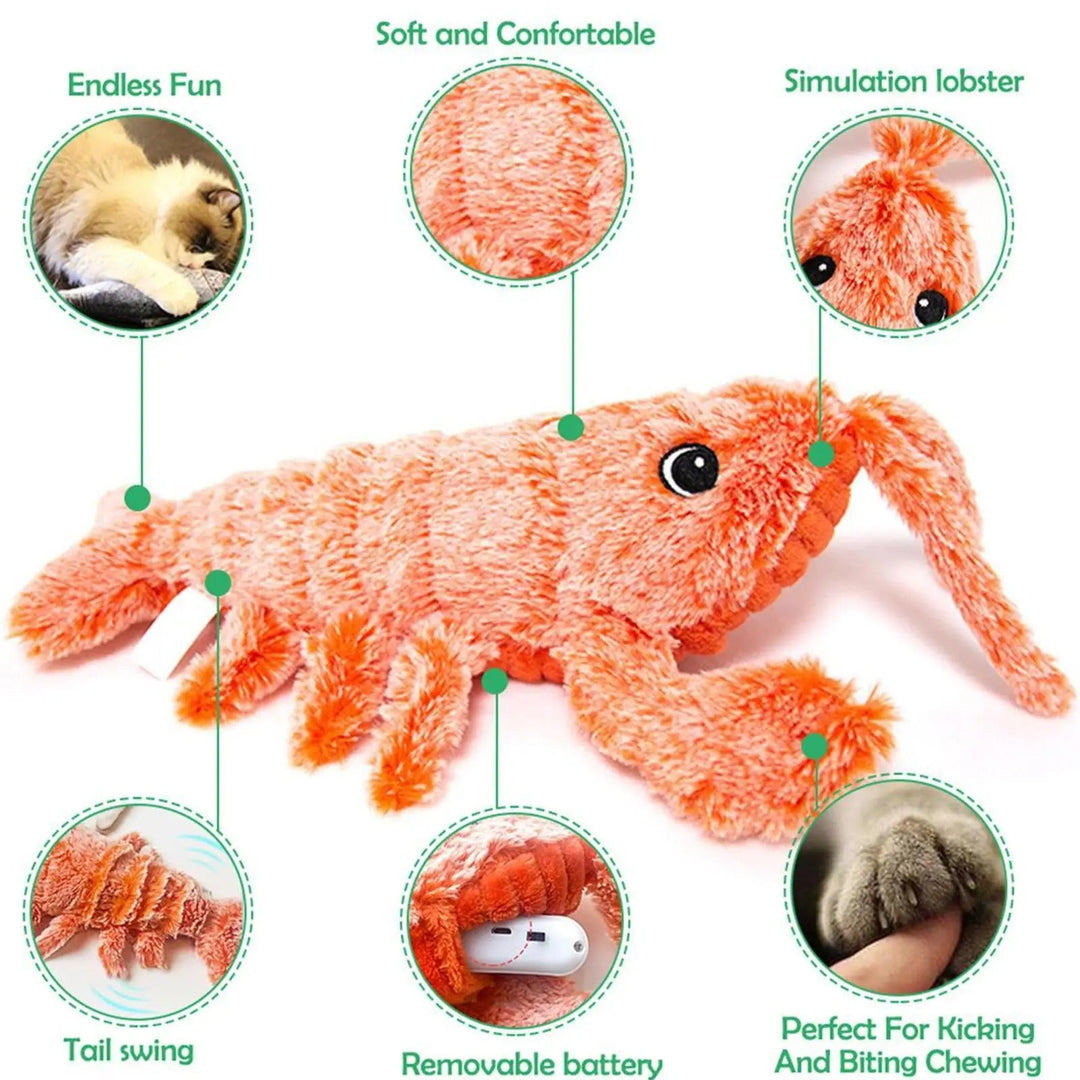 Wiggly Lobster - Interaktiv Kattelek Skål