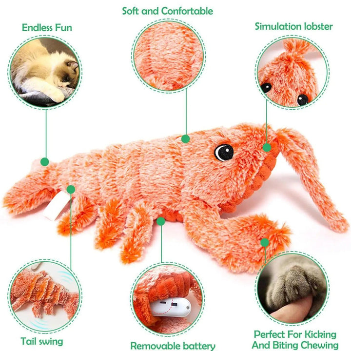 Wiggly Lobster - Interaktiv Kattelek Skål
