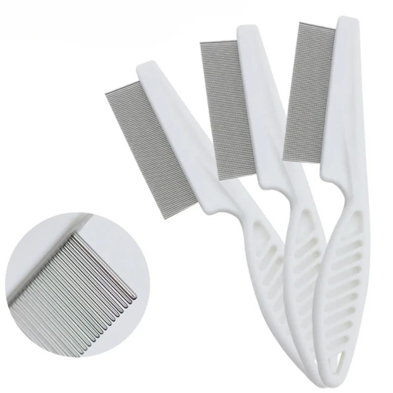 Pet Hair Shedding Comb Rustfritt Stål Loppere Comb Skanto