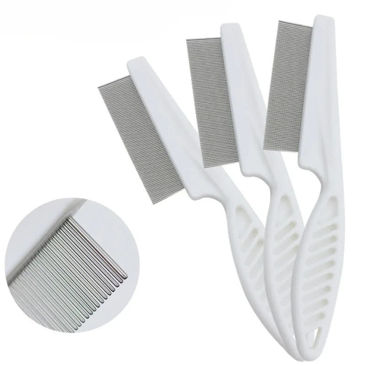 Pet Hair Shedding Comb Rustfritt Stål Loppere Comb Skanto