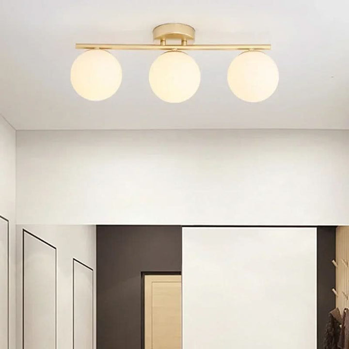 Skanto | NordLux LED Glass Ceiling Lamp – White Globe