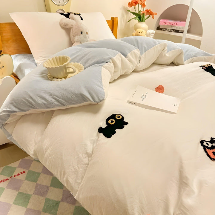CloudComfort Sengetøy Sett - Komfortabelt og Hudvennlig Lucky Cat Sengetøy | Skanto