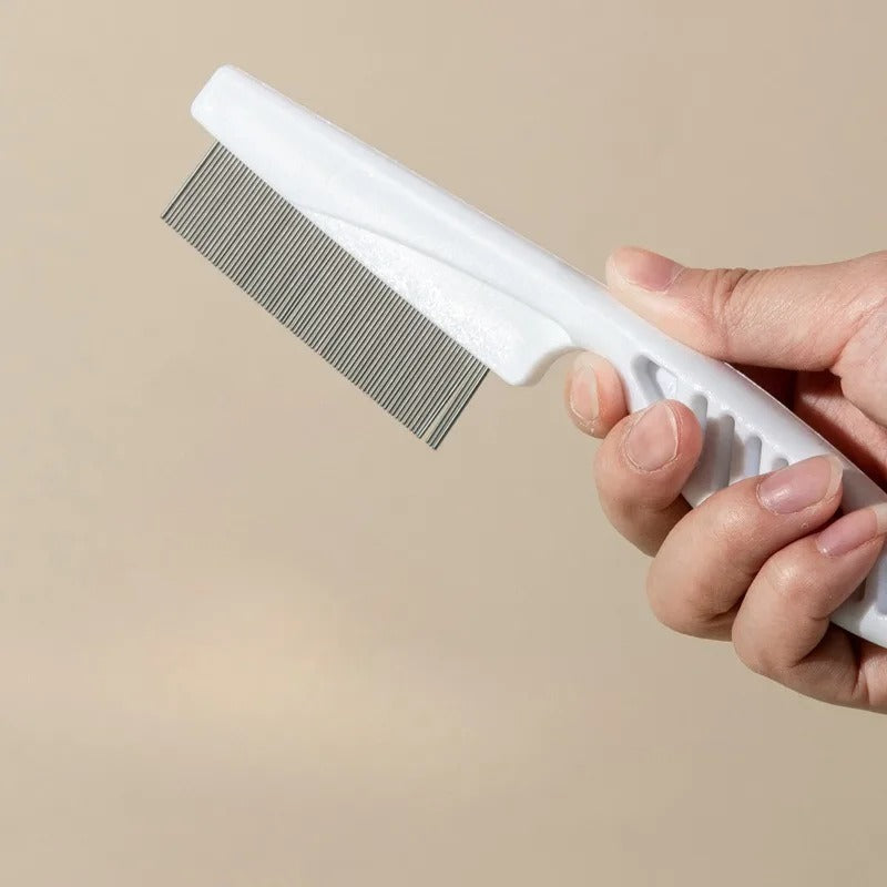 Pet Hair Shedding Comb Rustfritt Stål Loppere Comb Skanto