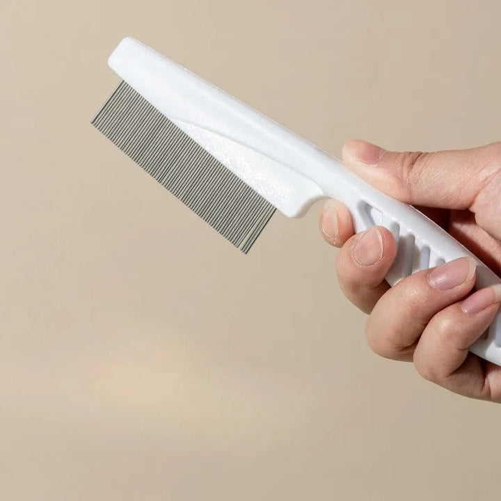 Pet Hair Shedding Comb Rustfritt Stål Loppere Comb Skanto