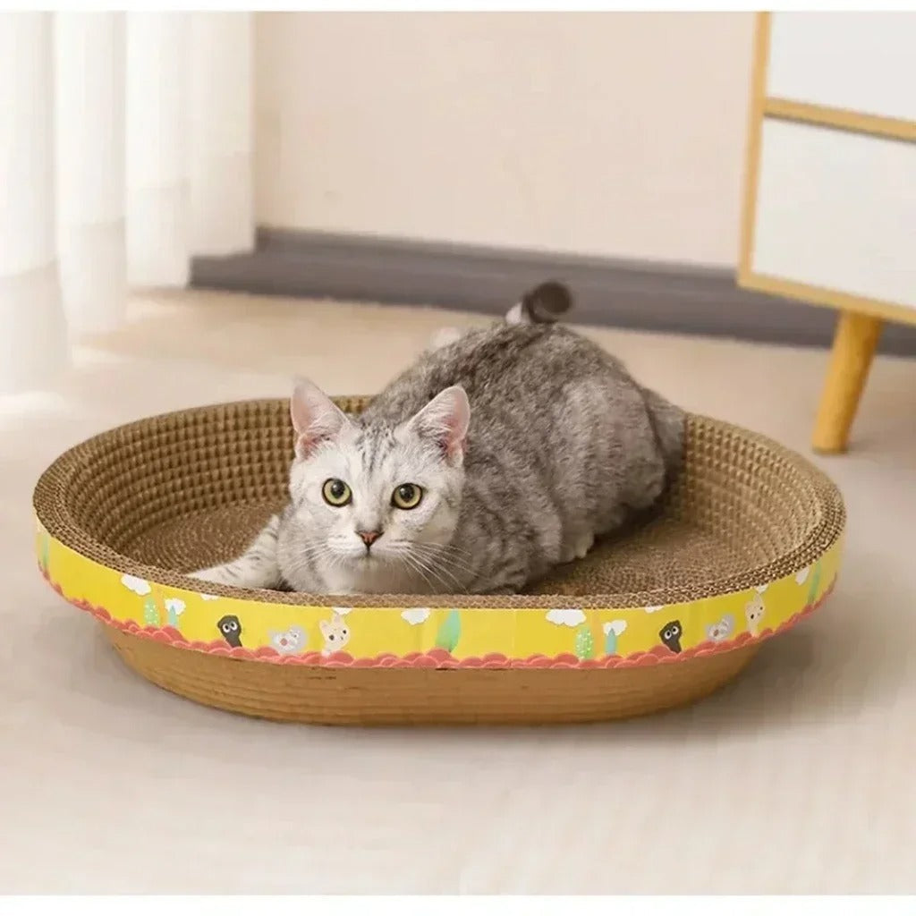 Holdbar Oval Katt Nest Bollift