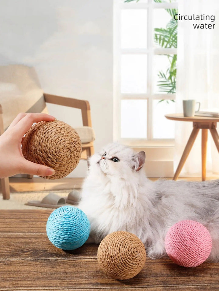 10CM Interaktiv Sisal Katt Kloreball Skålift
