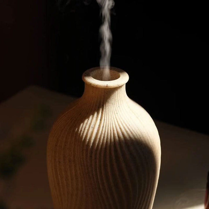 Skanto | Boho Vase Essensielle Olje Luftfukter – Polyresin Ultralyd Diffuser