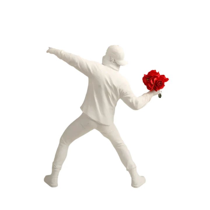 BloomThrower Moderne Flower Thrower Statue Skanto