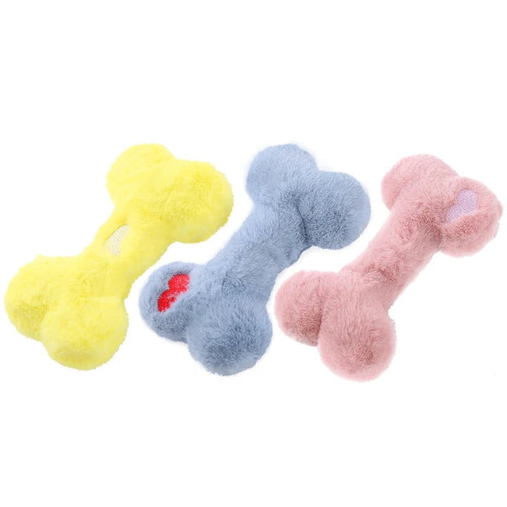 Søt Love Bone Plush Squeaky Hundelek Skanto
