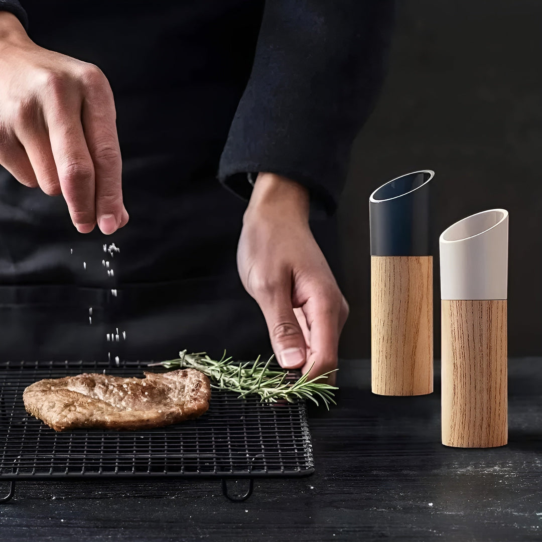 Salt og Pepper Kvernssett – Justerbar Kvern | Stilig for Hver Kjøkken | Skanto