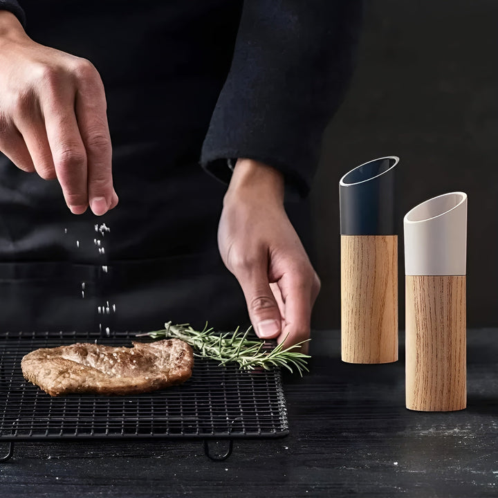 Salt og Pepper Kvernssett – Justerbar Kvern | Stilig for Hver Kjøkken | Skanto
