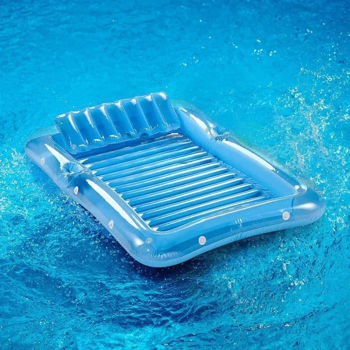 Oppustebar Lounger med Hodepute og Koppholdere | Skanto