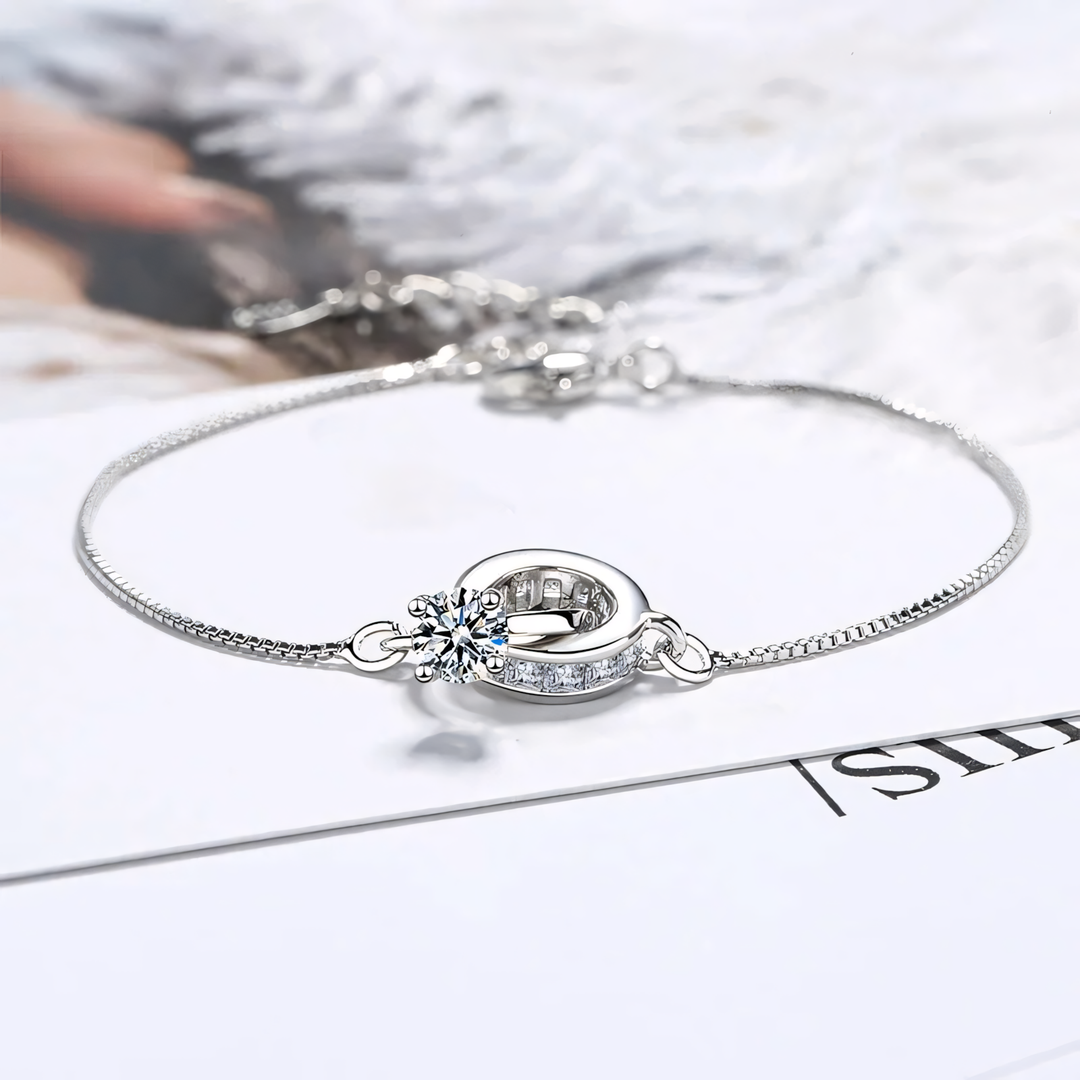 Skanto | Delikat Evig Lenked Diamant Armbånd