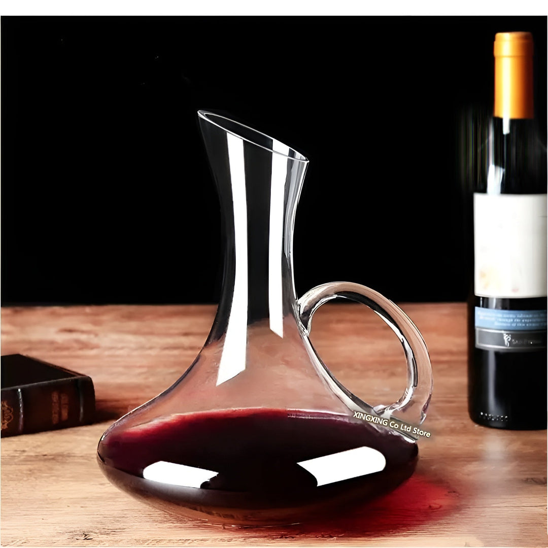 Krystallvinedekanter i snegleform – Skantoyfri for vin eller cognac | Dekorativ for hjemmet & baren | Skanto