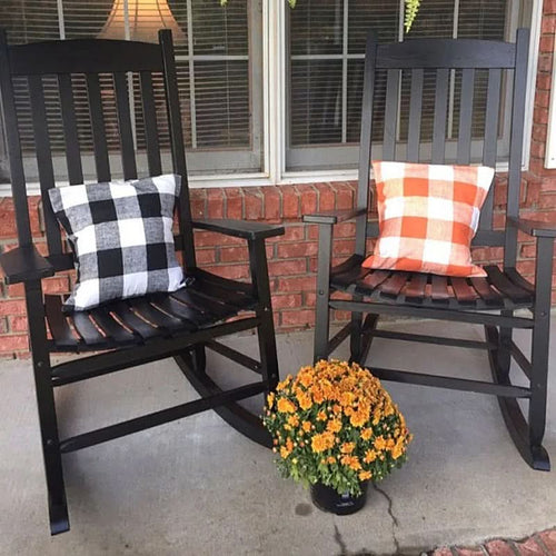 Skanto | Rutet plaid putetrekk 45x45 cm bomullsblanding putetrekk