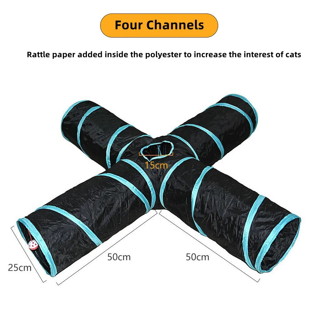 Foldbar Katt Tunnel Skanto
