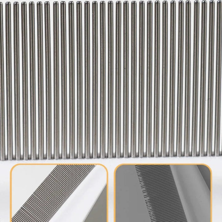 Pet Hair Shedding Comb Rustfritt Stål Loppere Comb Skanto