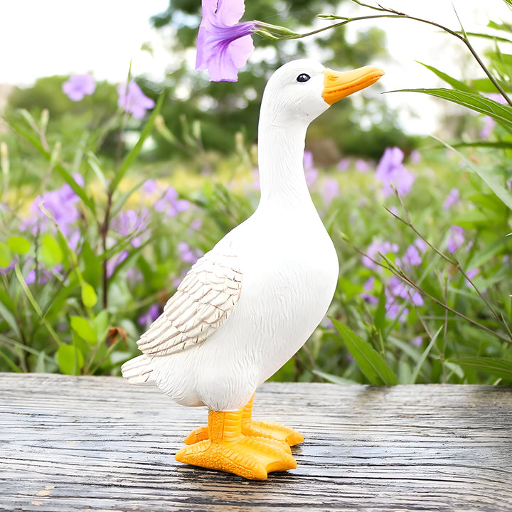 PuddlePals-skulptur – and- og gåsefigur i landlig stil