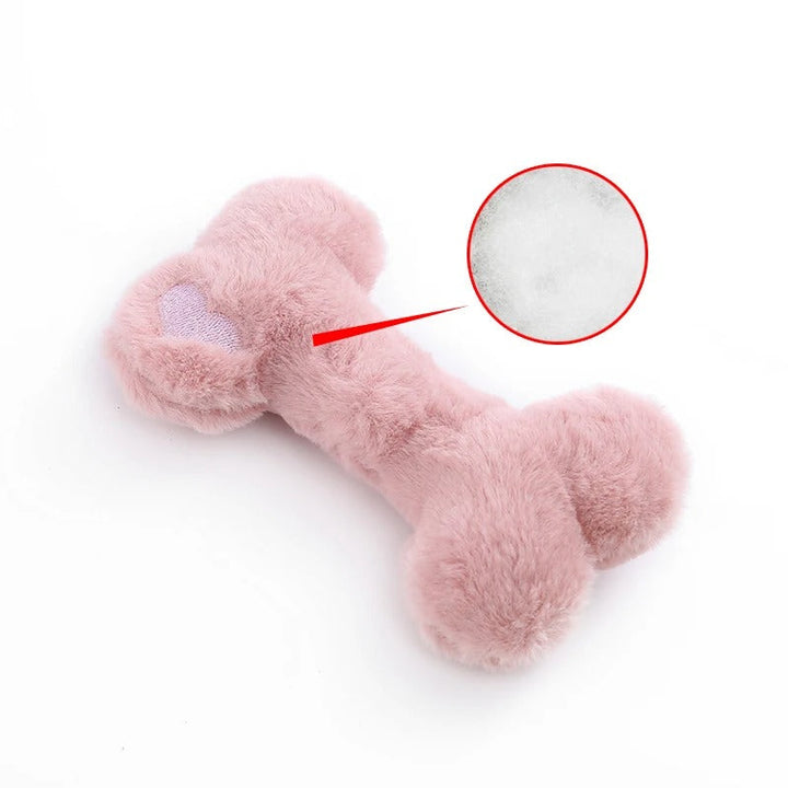 Søt Love Bone Plush Squeaky Hundelek Skanto