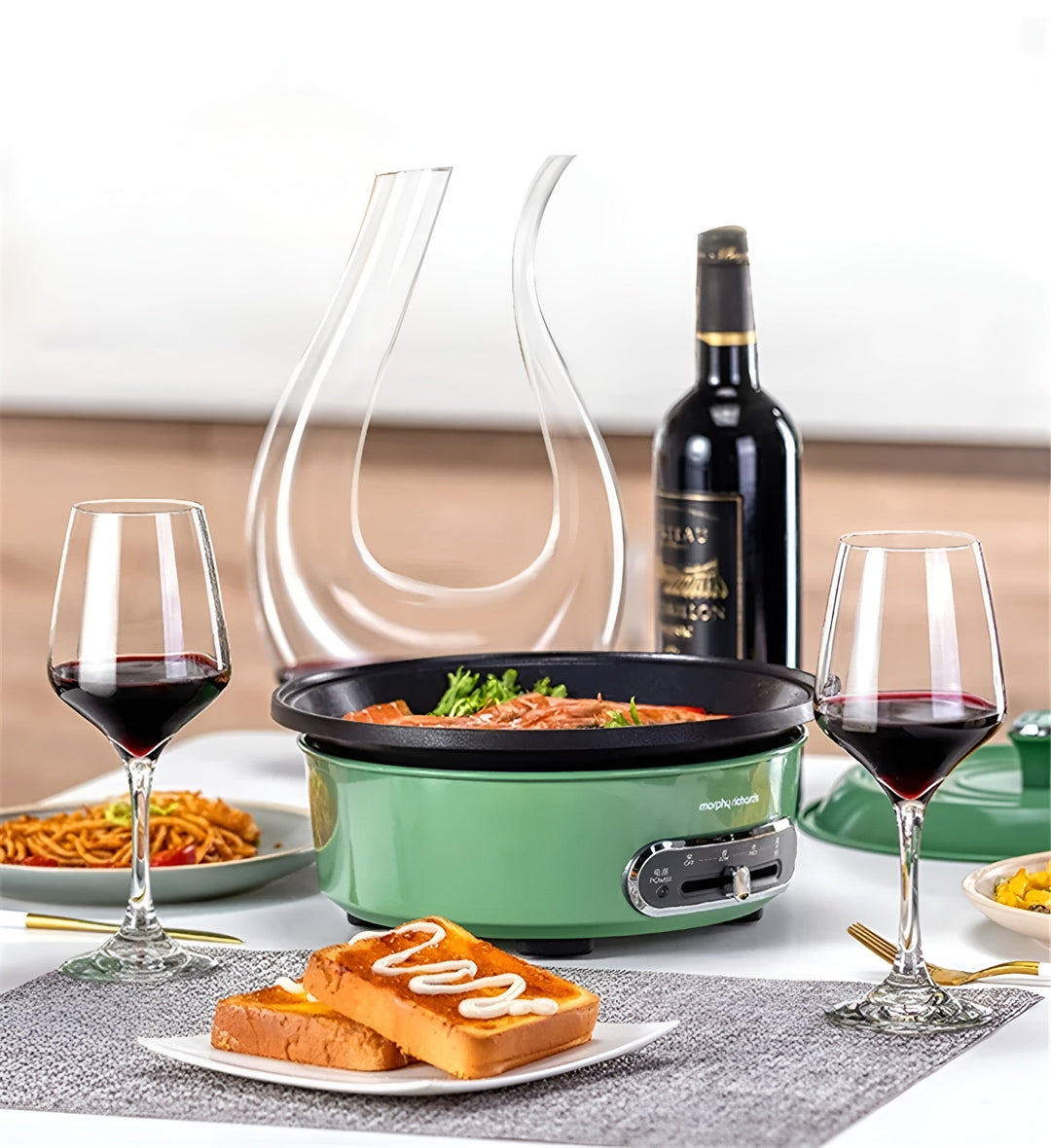 Krystall vin karaff – Håndlaget Elegant | 1500 ml Ideell for barer, leiligheter og kontorer | Skanto