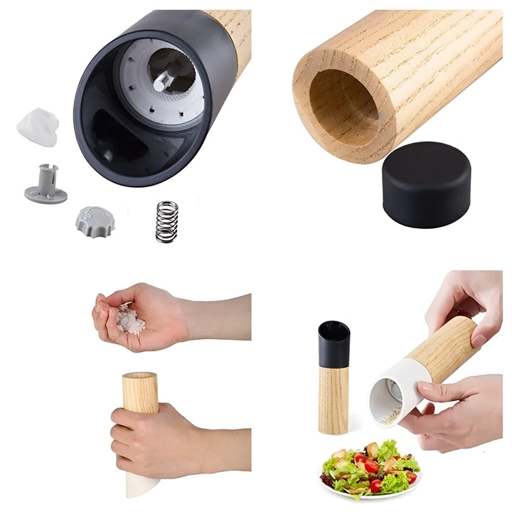Salt og Pepper Kvernssett – Justerbar Kvern | Stilig for Hver Kjøkken | Skanto