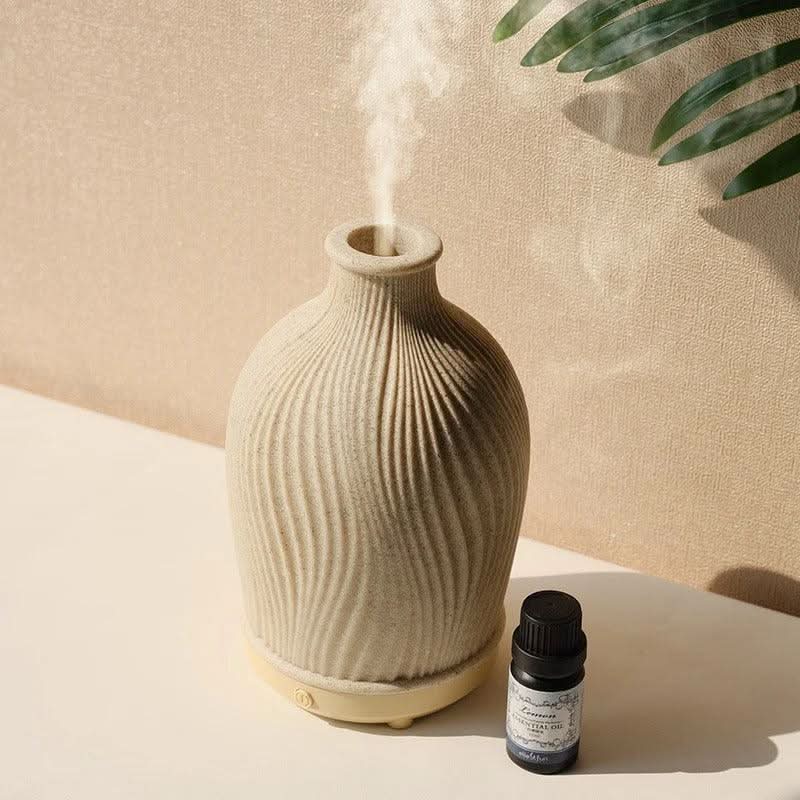 Skanto | Boho Vase Essensielle Olje Luftfukter – Polyresin Ultralyd Diffuser