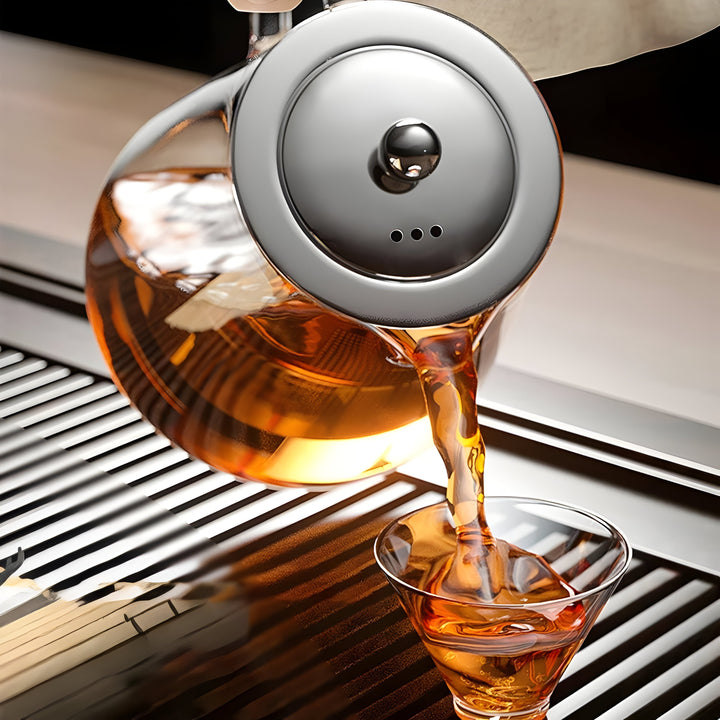 CrystalBrew-krus – Varmebestandig glass med filter i rustfritt stål