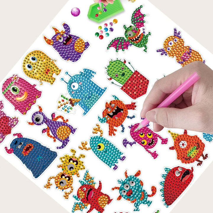 Skanto | Kreativ Diamant Mosaikk Klistremerke Sett - Tenn Barnets Fantasi