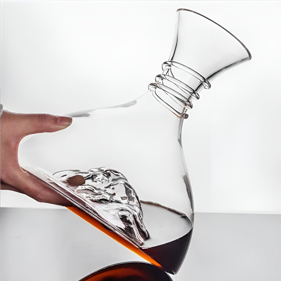Krystall glass vin desinfiser - Rask beluftning & kreativt design | Perfekt for hjemmet og baren | Skanto