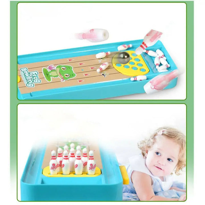 Skanto | Hoppende Frosk Bowlinghall - Fremmer Motoriske Ferdigheter - Mini Bowlinghall