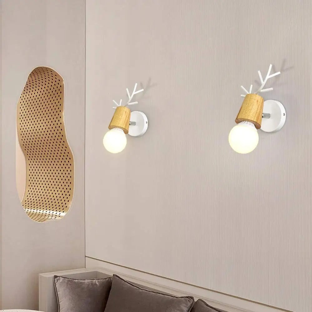 Deer Antler Vegglampe i Nordisk Stil Design | Skanto