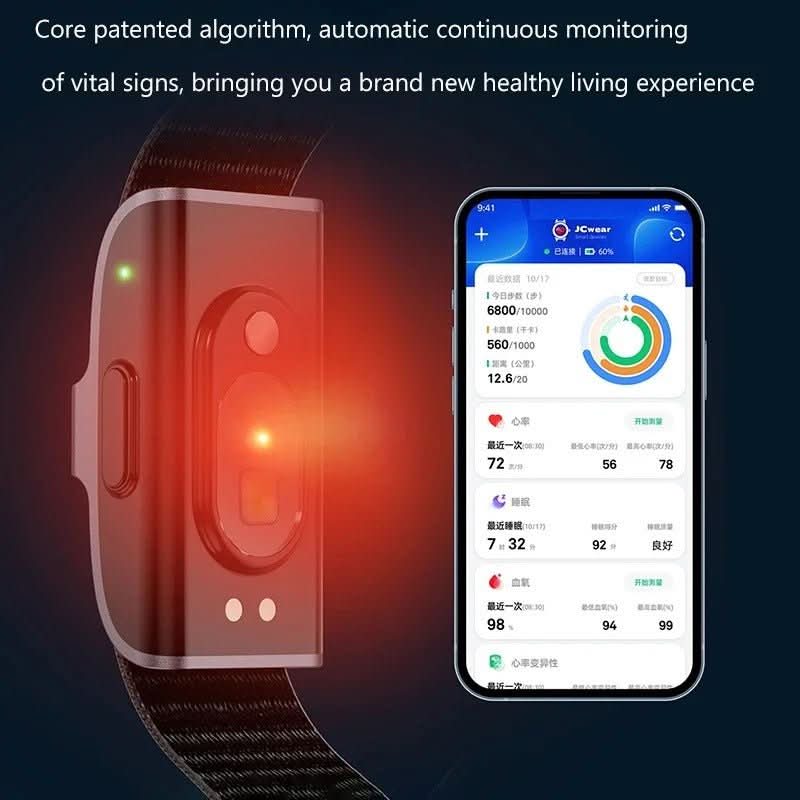 Skanto | IP68 fitness tracker med hjertefrekvens- og O2-måling