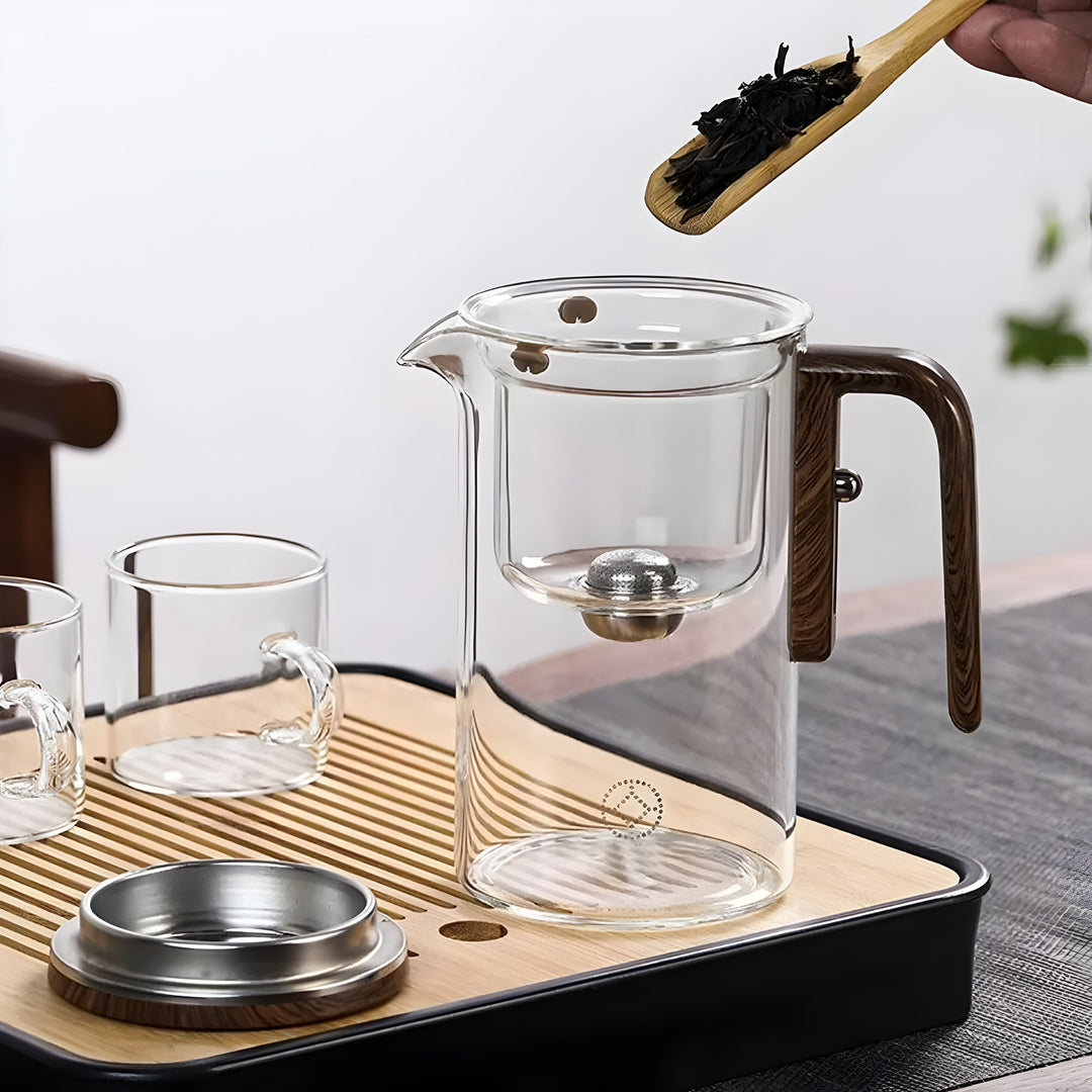 TranquilSip Tekanne – Glass-tekanne med magnetisk lukking