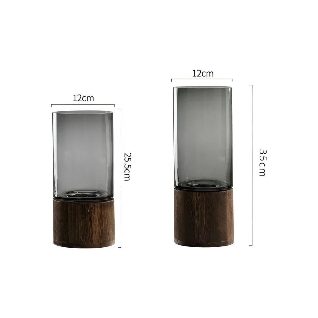 HydroGlass Vase – europeisk vase laget av tre og gjennomsiktig glass