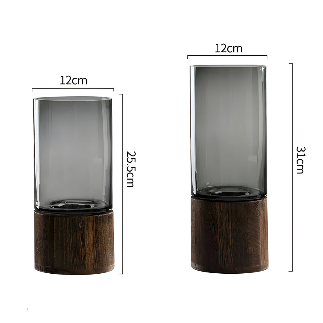 TranquilSkantooom Vase – Europeisk Hydroponics Tre og Glass Vase | Skanto