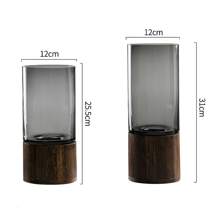 TranquilSkantooom Vase – Europeisk Hydroponics Tre og Glass Vase | Skanto