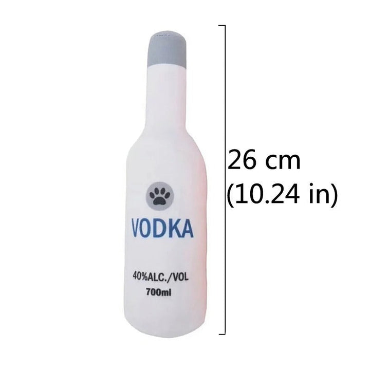 Champagne Flaske Form Hund Leketøy Bolle