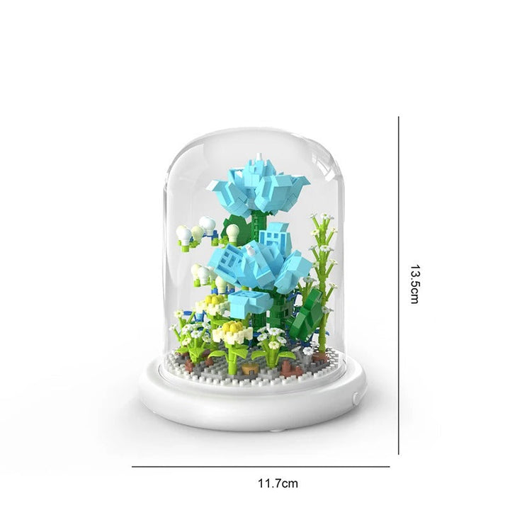 Skanto | Elegant byggekloss blomst i et glass