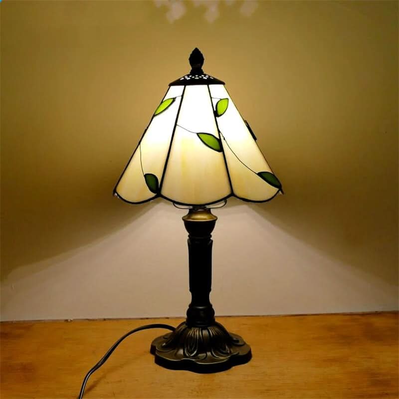 Skanto | Retro Baroque Tiffany Glass LED Bordlampe E27