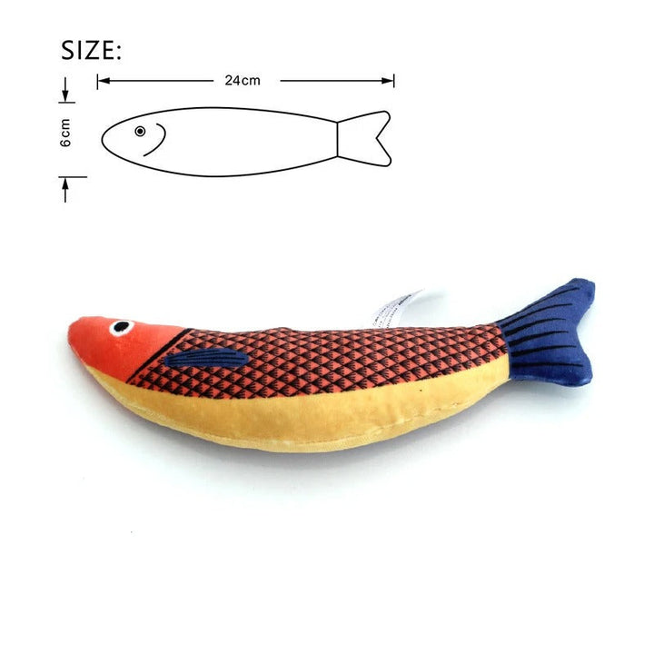 Katt leketøy Kattemynte 3D simulering fisk bolleheben