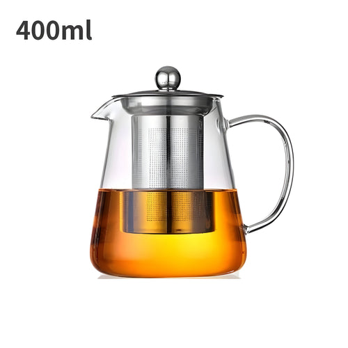 CrystalBrew-krus – Varmebestandig glass med filter i rustfritt stål