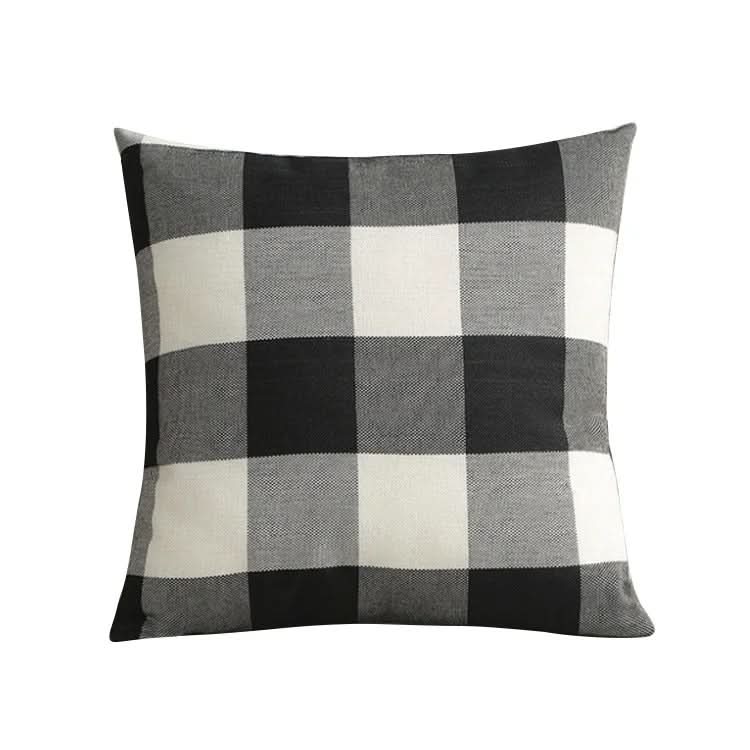 Norvo | Rutet plaid putetrekk 45x45 cm bomullsblanding putetrekk