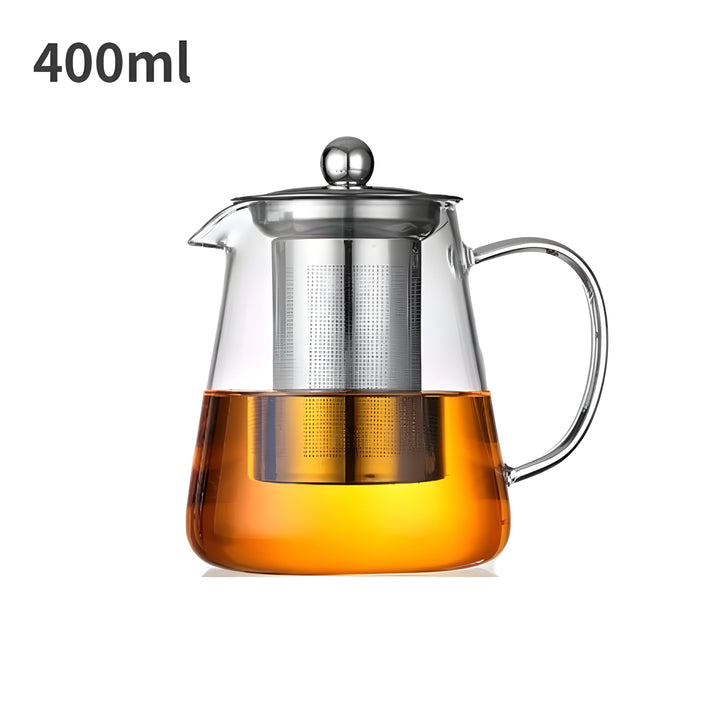 CrystalBrew Cup - Varmeresistent glass med rustfritt stålfilter | Skanto