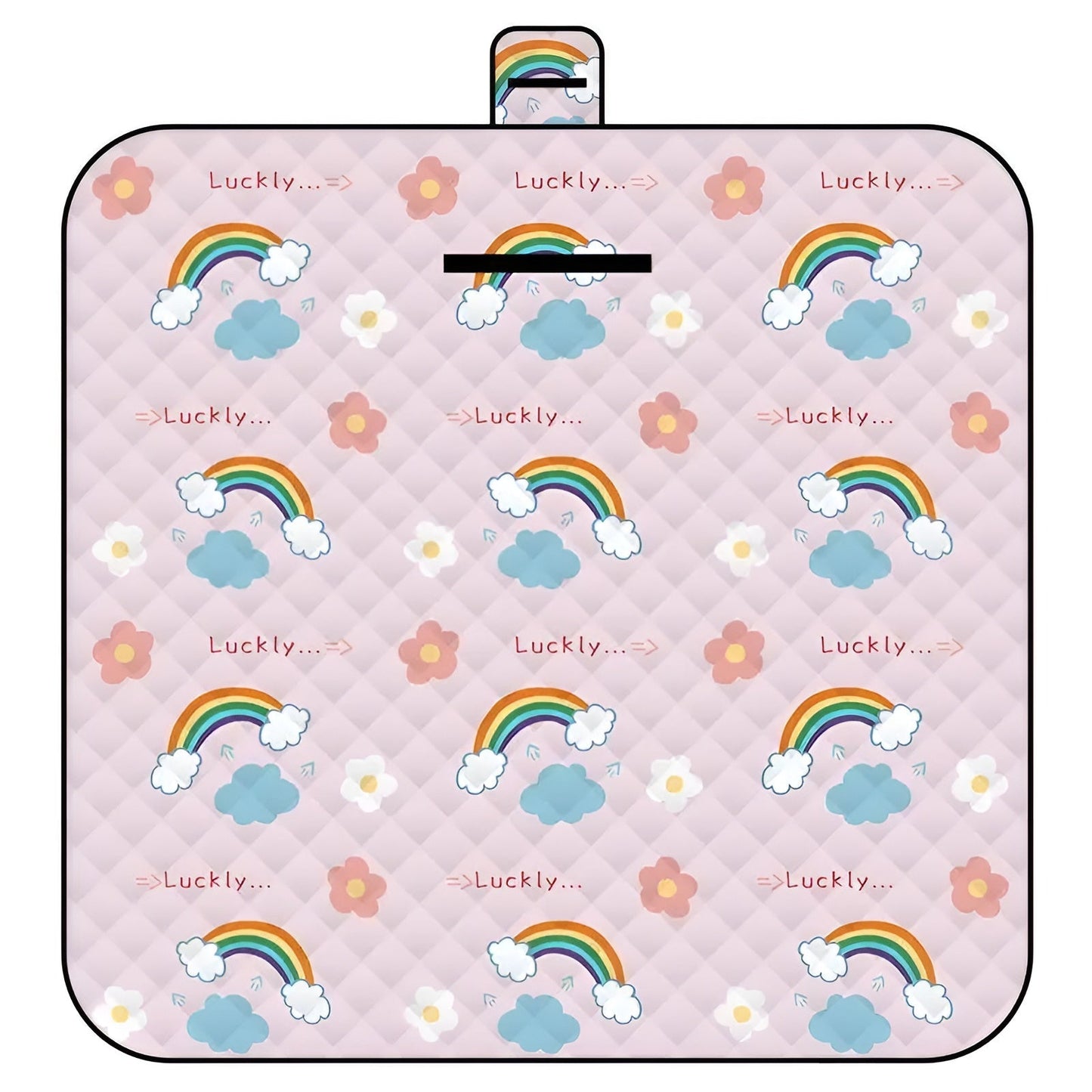 Norvo | Sammenleggbar Babyleketeppe Wanderlino | Polstret & Vanntett | For Utendørs & Hjem | Inkl. Bæreveske