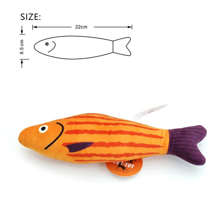 Katt leketøy Kattemynte 3D simulering fisk bolleheben